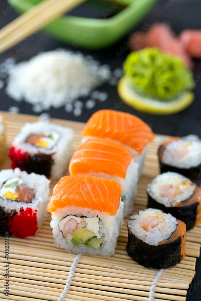 preparing sushi preparing sushi