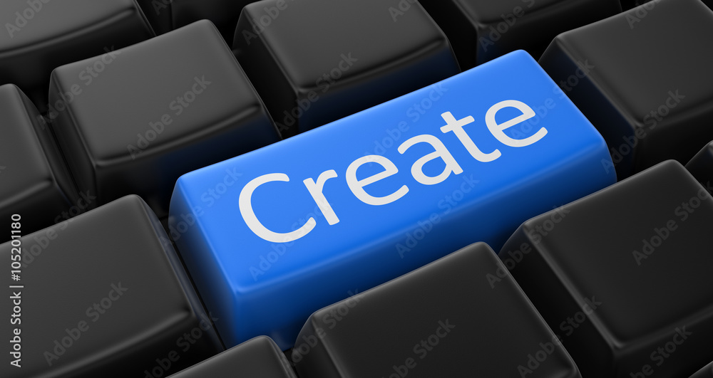 Create key concept ilustración de Stock Adobe Stock