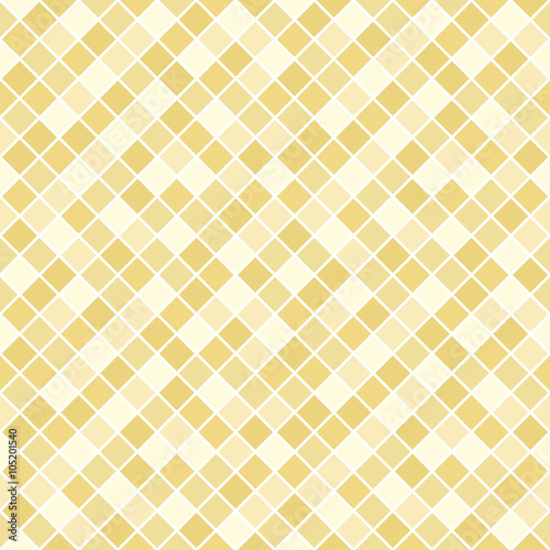 Seamless pattern made of beige rhombuses with white lining