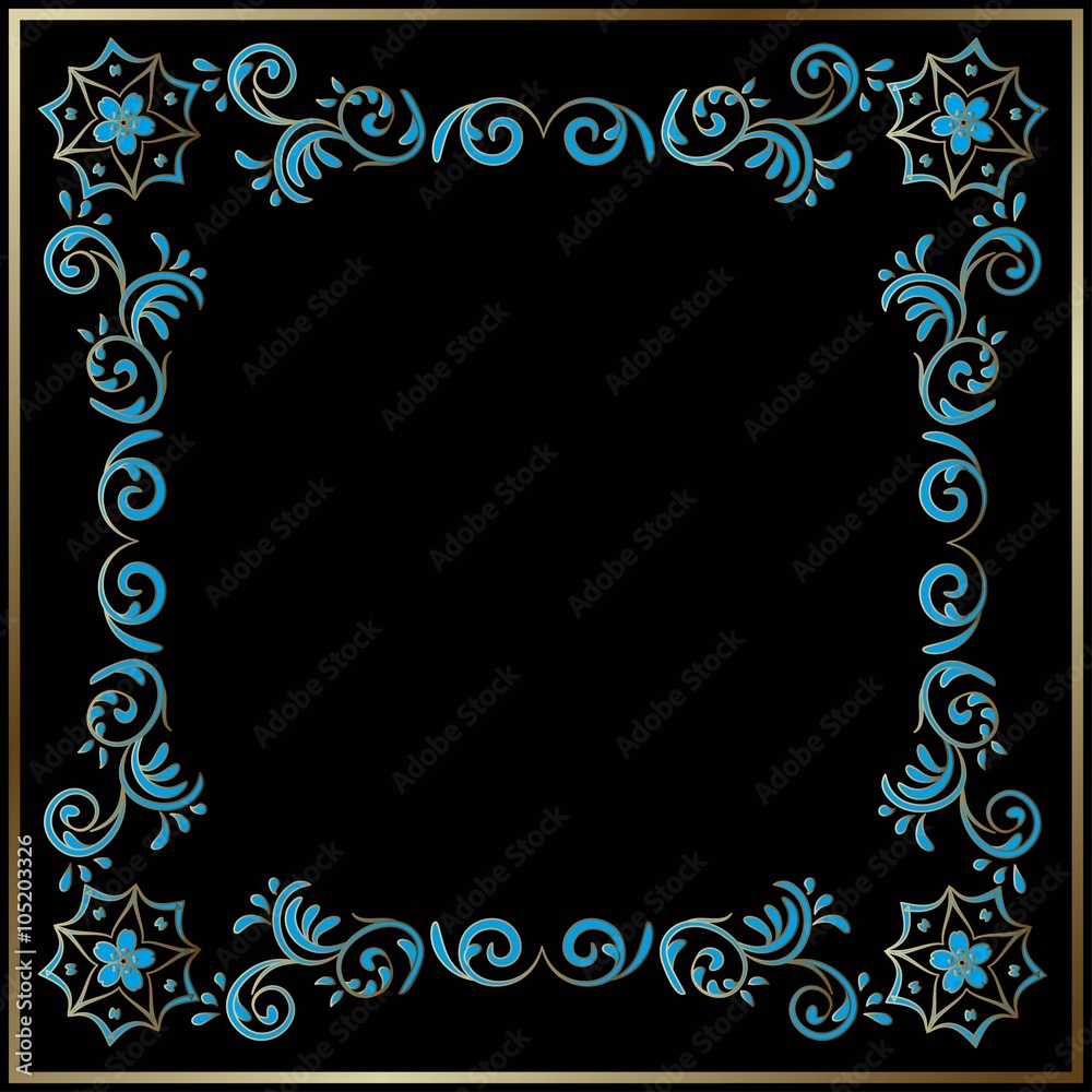 Floral style framed background . Eps 10 format Floral style framed background . Eps 10 format
