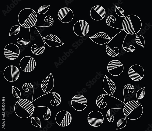 Scope from abstract white pattern