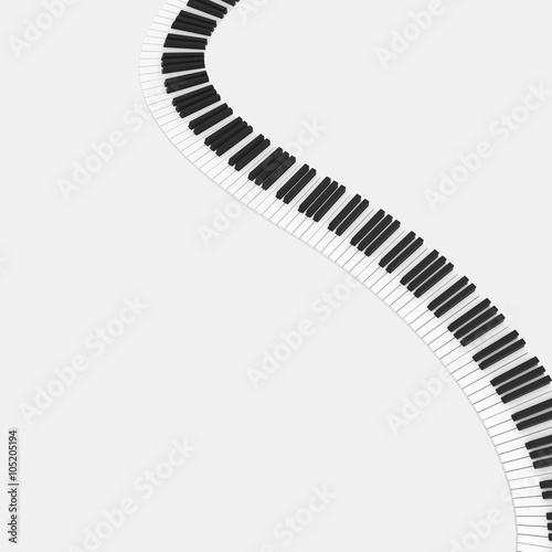 black and white piano keyboard