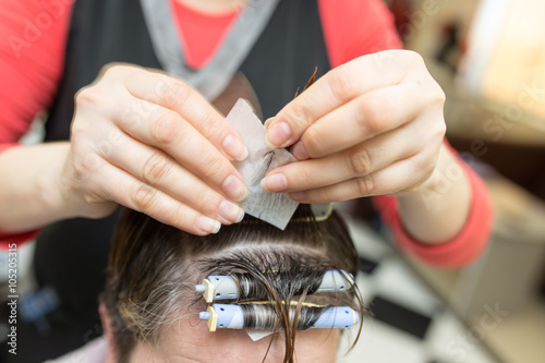 perm in the beauty salon