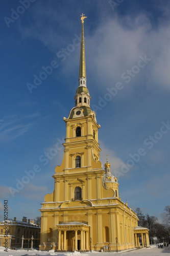 Peter and Paul cathedral in the fortress of Saint-Petersburg, Ru