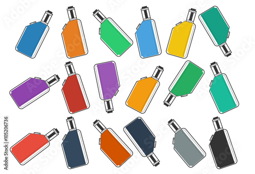 electronic cigarette on color background vaping