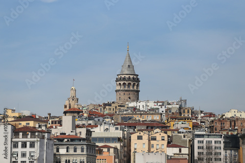 Galata Tower in Istanbul City, Turkey © EvrenKalinbacak