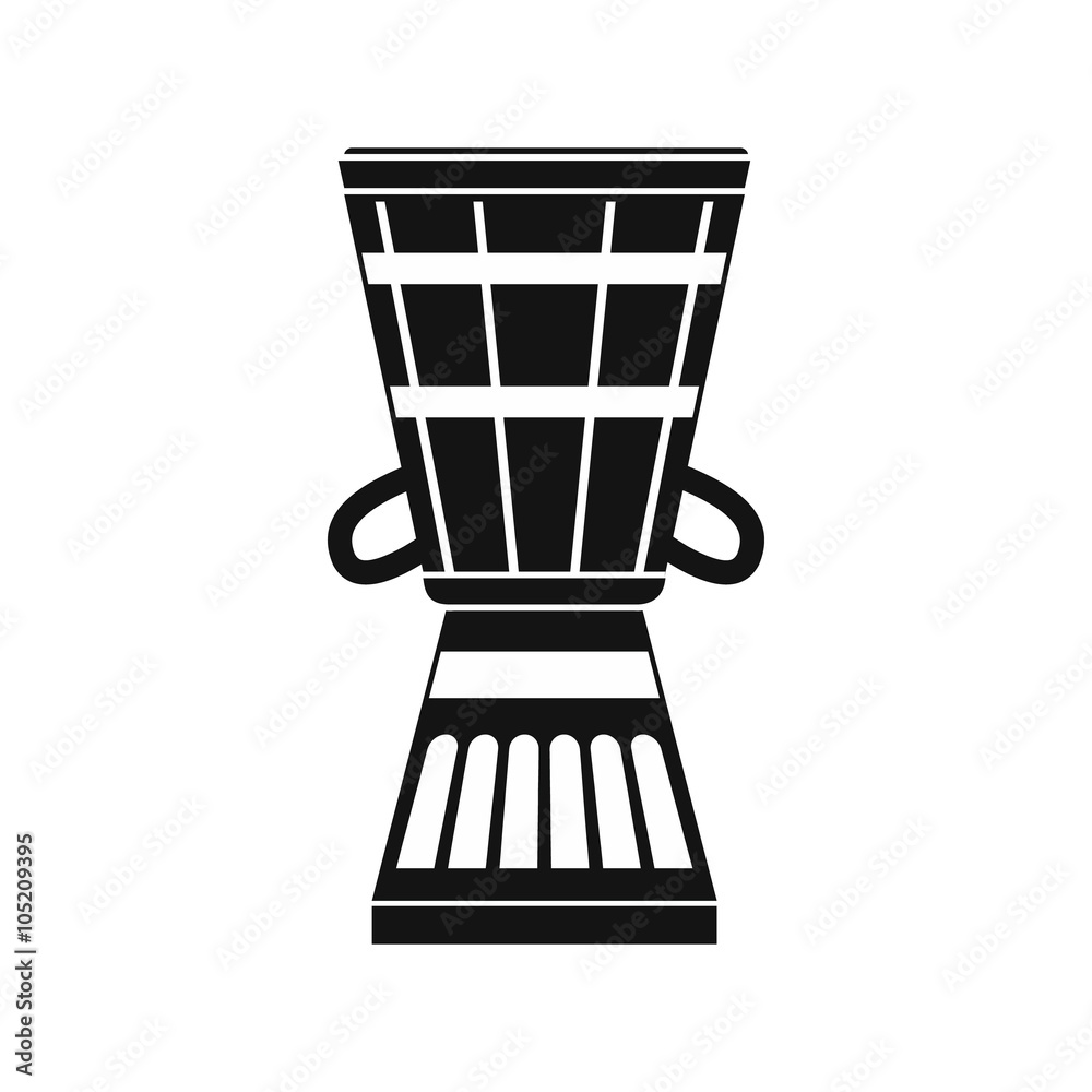 Australian ethnic drum icon, simple style Australian ethnic drum icon, simple style