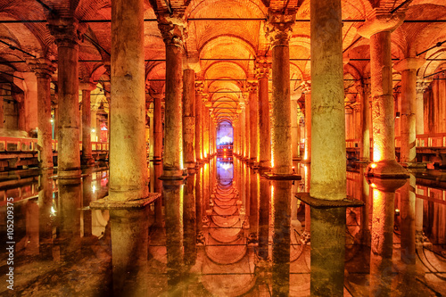 Fototapet The Basilica Cistern, Istanbul, Turkey