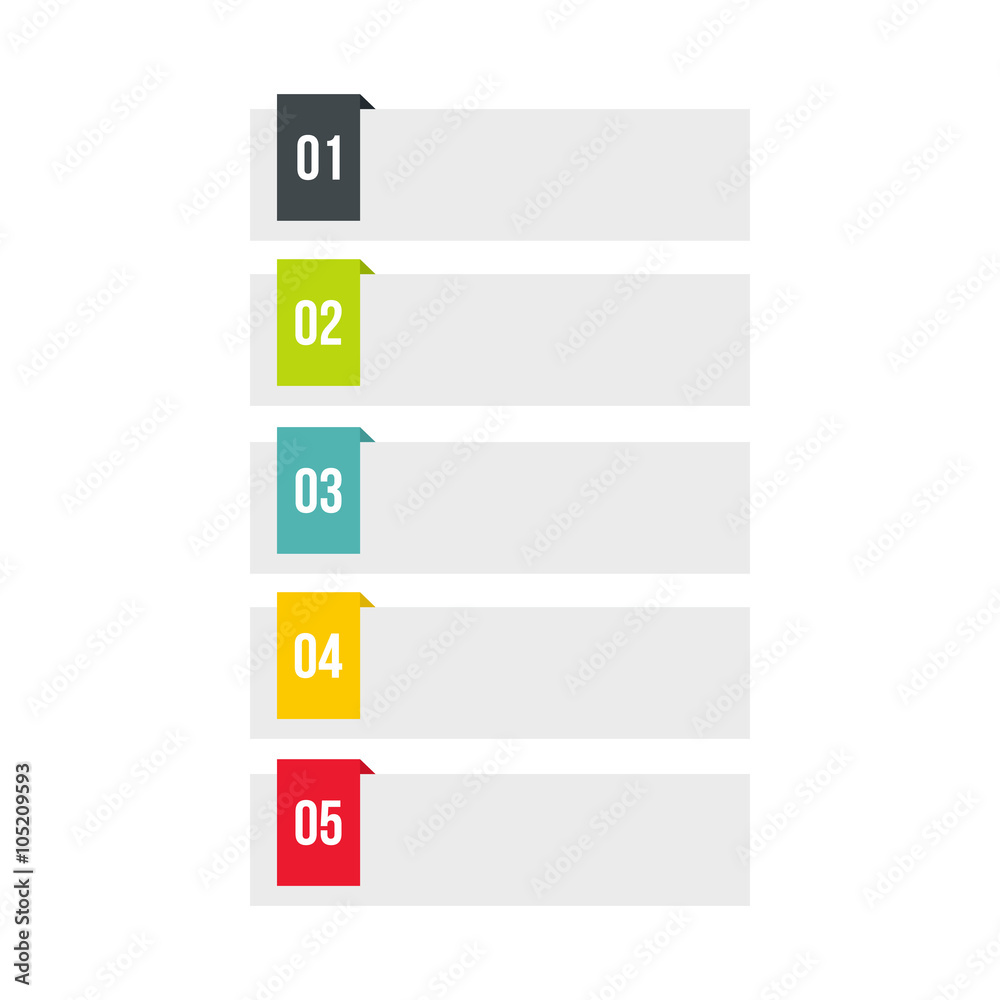 Business concept with 5 options, parts, steps Business concept with 5 options, parts, steps