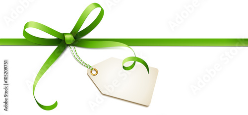 gift bow with label