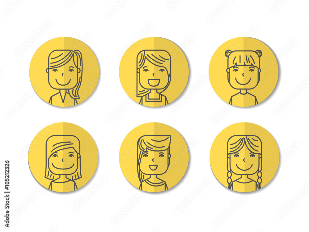 avatars people. women avatars people. women
