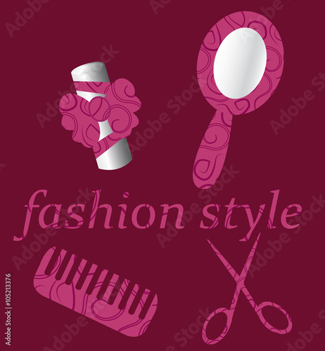 vector commercial background with female subjects