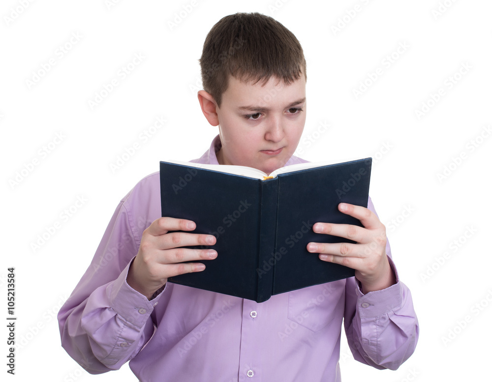 Boy reads a Book Boy reads a Book