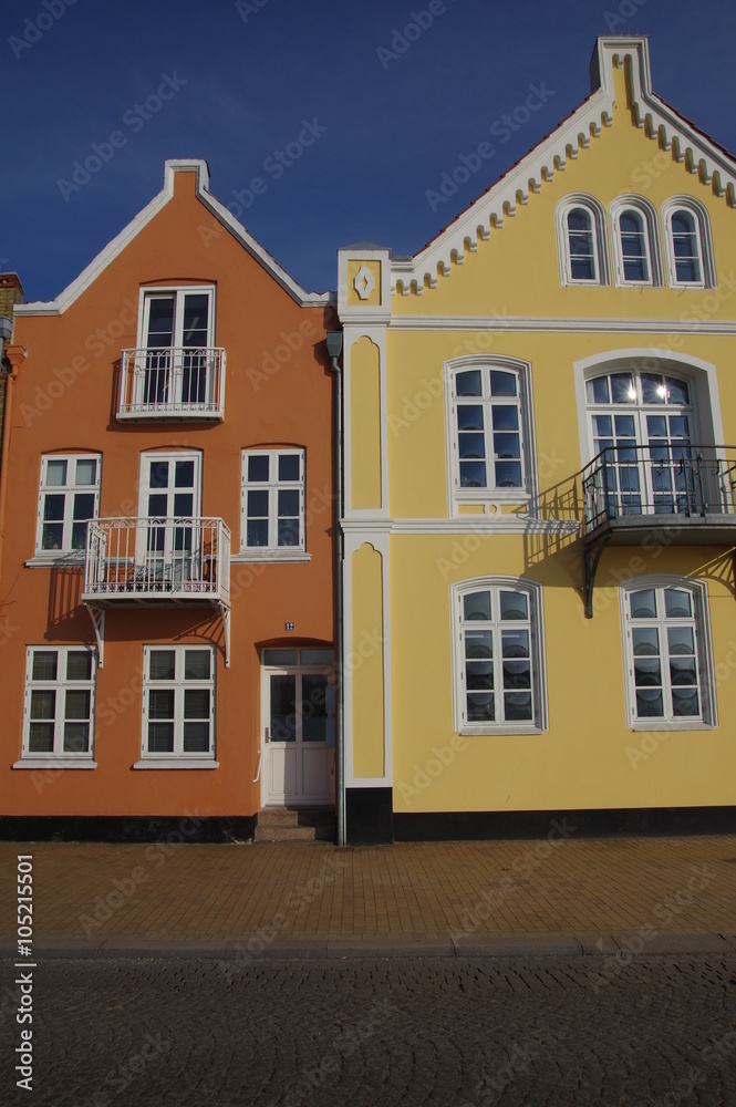 Bunte Häuser in Sonderburg Bunte Häuser in Sonderburg