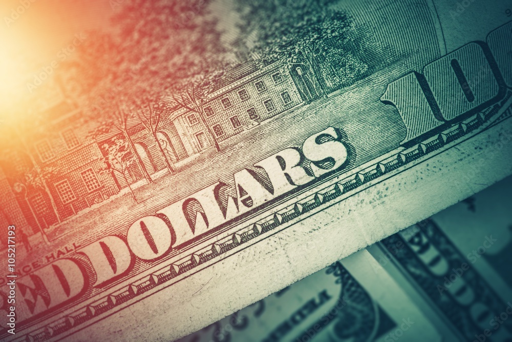 Fototapeta premium American Dollars Background