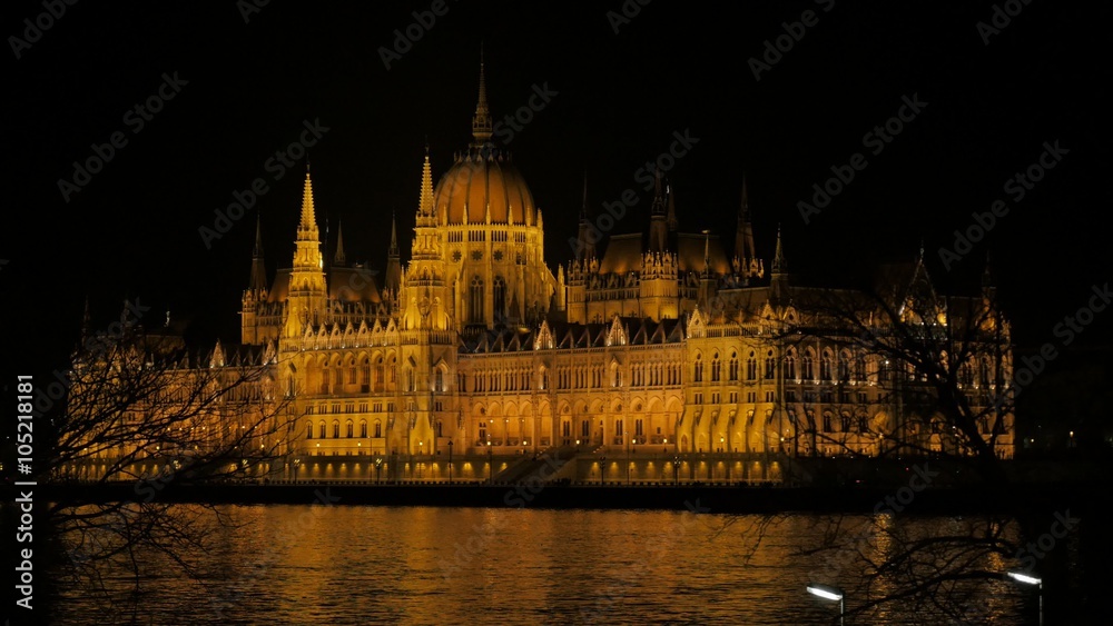 Parliament building of Hungary located in Budapest by night 4K 2160p UltraHD slow pan footage - River Danube and parliament building in Budapest night scene 4K 3840X2160 UHD panning video Parliament building of Hungary located in Budapest by night 4K 2160p UltraHD slow pan footage - River Danube and parliament building in Budapest night scene 4K 3840X2160 UHD panning video