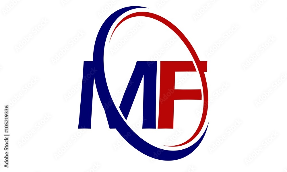 Modern Logo Solution Letter M F Modern Logo Solution Letter M F