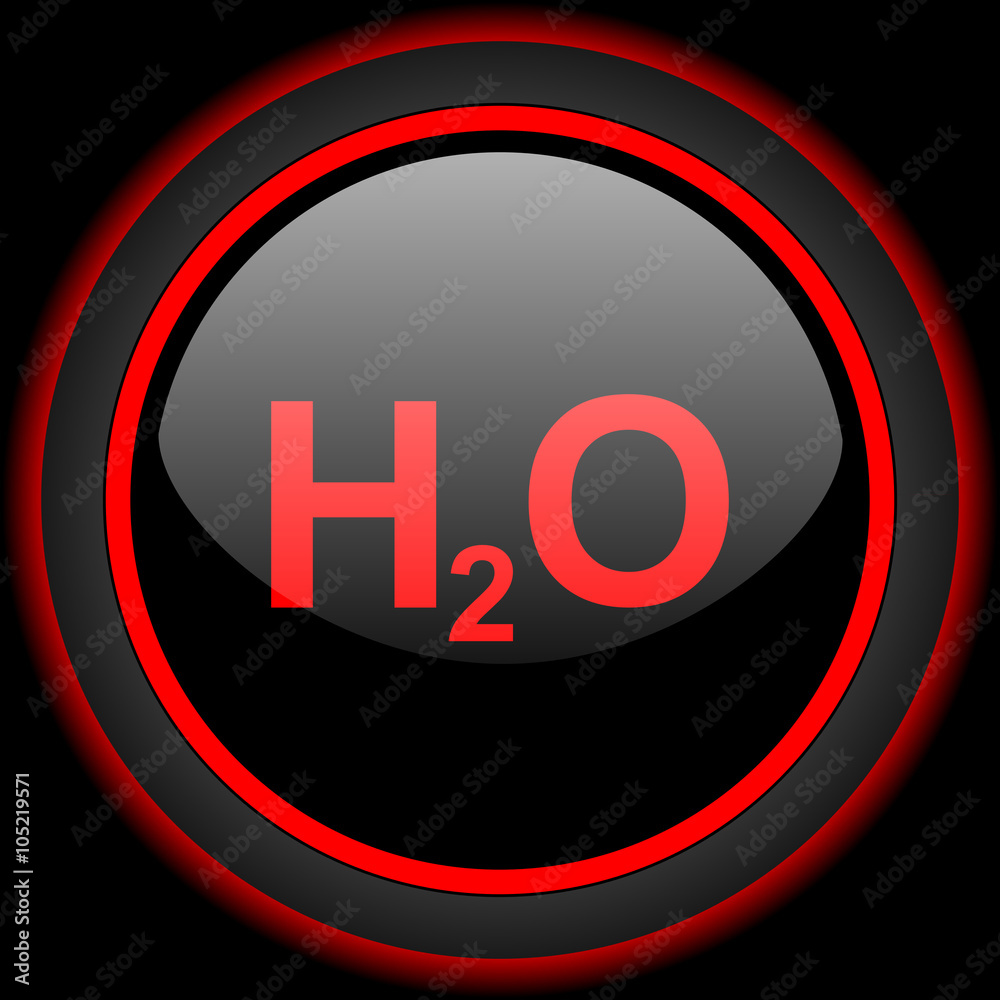 water black and red glossy internet icon on black background water black and red glossy internet icon on black background