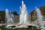 Fountain in the center of City of Pleven, Bulgaria