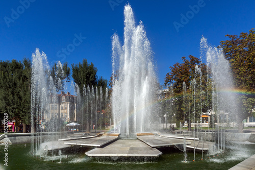 Fountain in the center of City of Pleven  Bulgaria