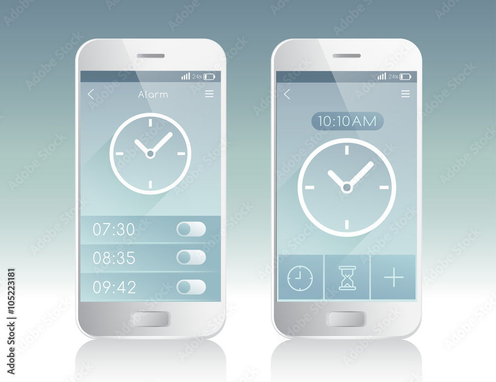 Mobile Application Interface : Vector Illustration Mobile Application Interface : Vector Illustration