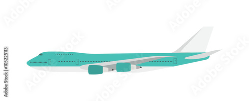 Airplane cartoon vector design illustration isolated on white background 