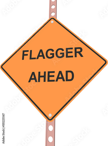 3d illustration of yellow roadsign isolated on white background