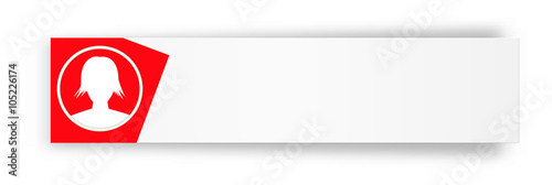 label with head silhouette