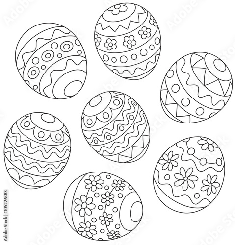 Decorated Easter eggs
