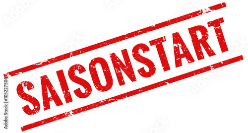 Saisonstart Stempel rot