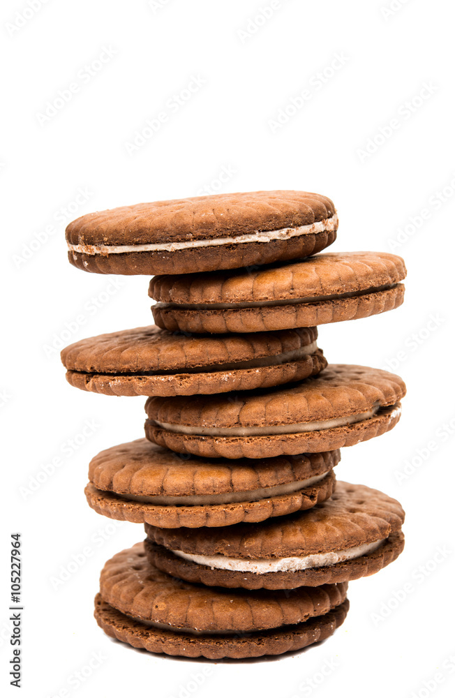 sandwich cookies isolated sandwich cookies isolated