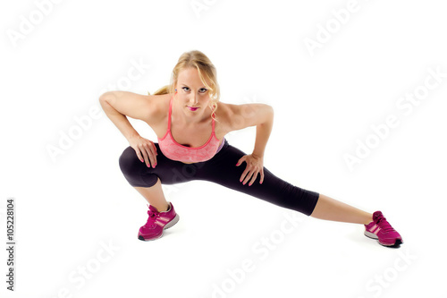 Healthy Fitness Woman Stretching