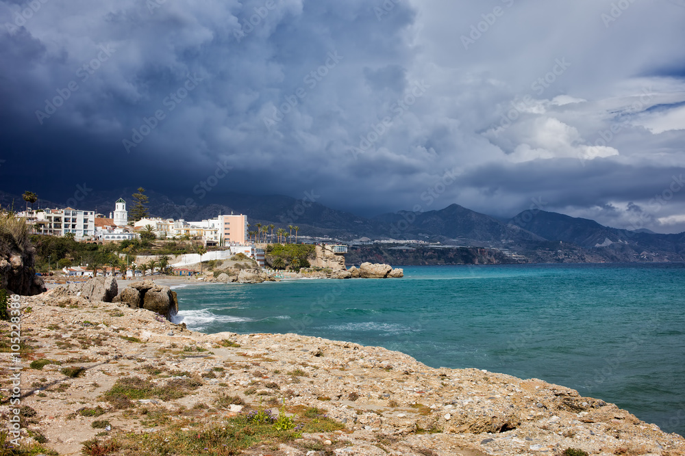 Stormy Sky at Costa del Sol in Spain