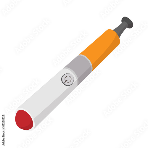 Electronic cigarette icon, cartoon style