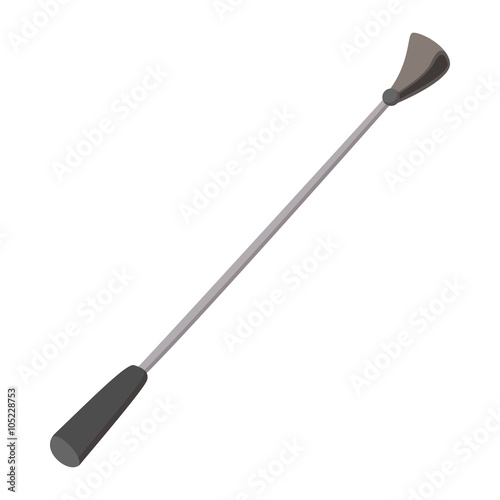 Black fetish stick icon,cartoon style