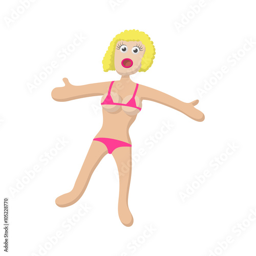 Slika na platnu Sex doll icon, cartoon style