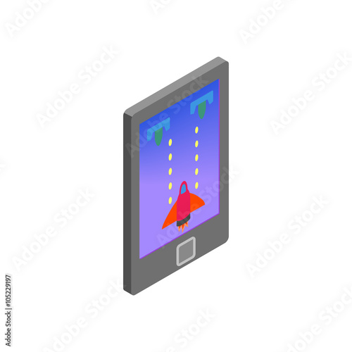 Modern handheld game console icon