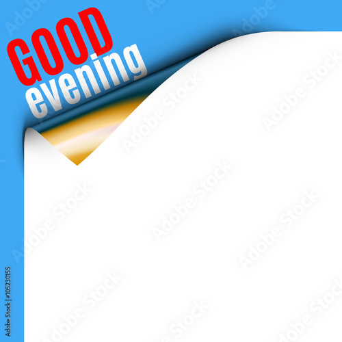 Curled White Paper Corner 
