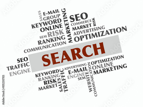 Search word cloud, Business concept