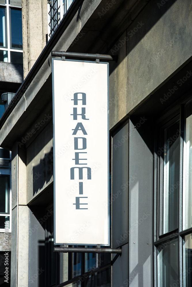 Obraz premium Schild 73 - Akademie