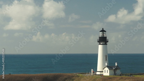 Yaquina Head Lighthouse West Coast Oregon Pacific Ocean photo