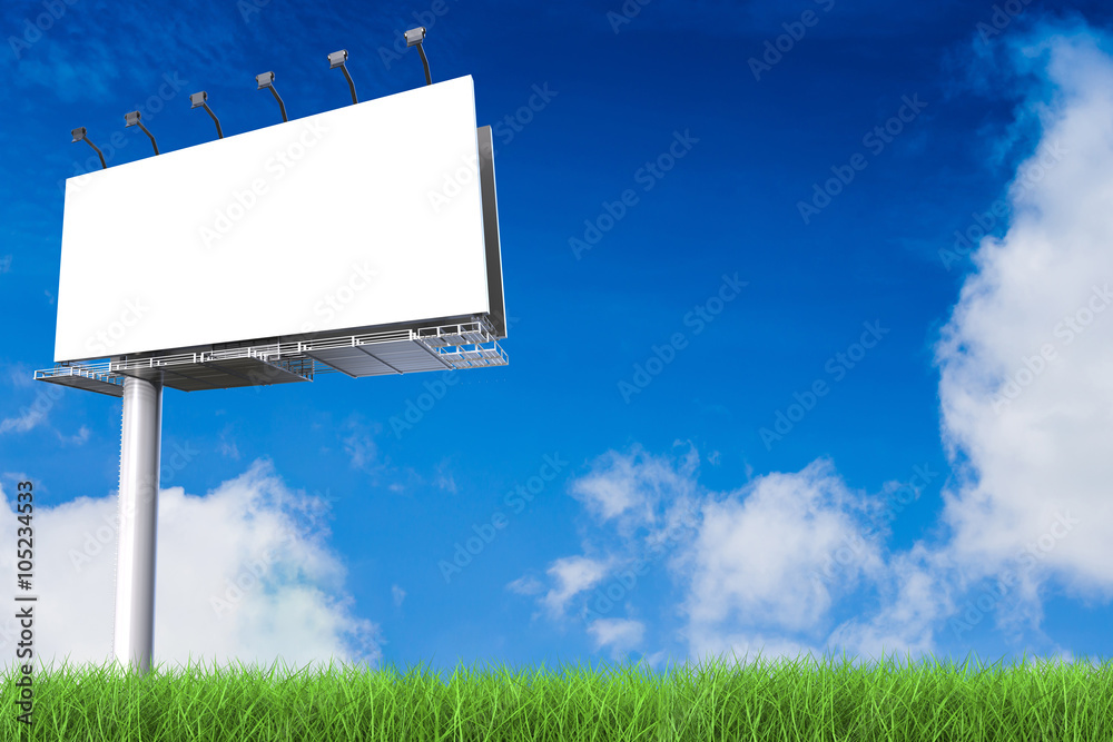 blank billboard with blue sky background blank billboard with blue sky background