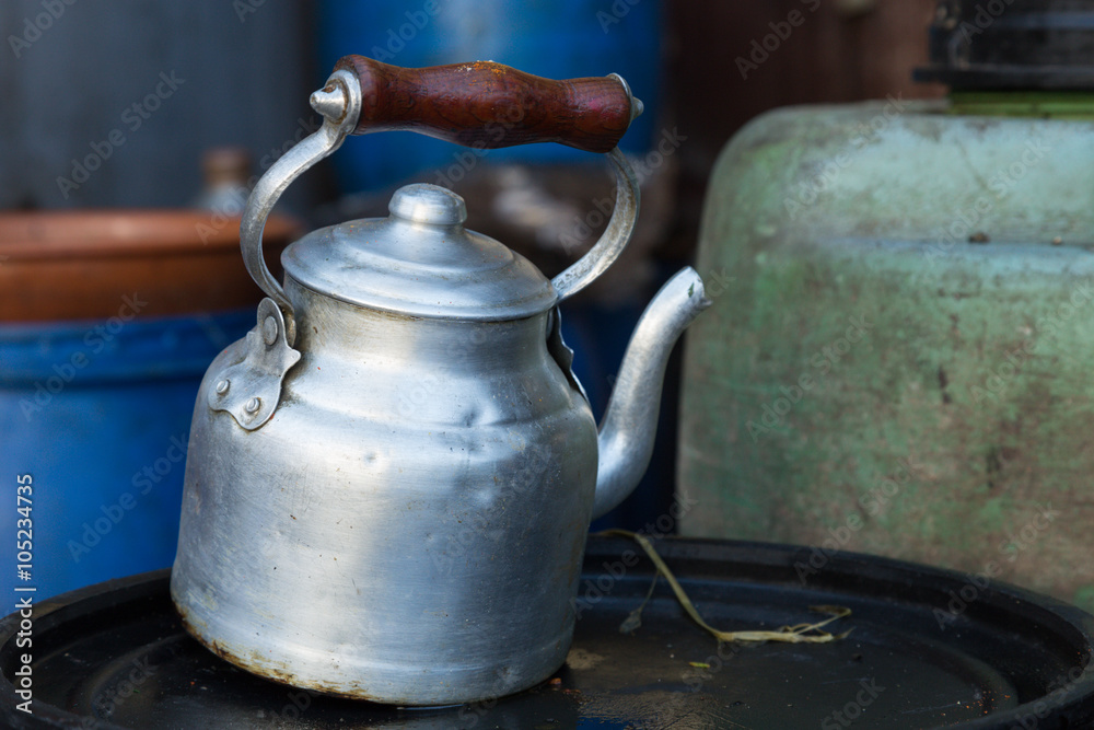 metal teapot in the Casablanca market metal teapot in the Casablanca market