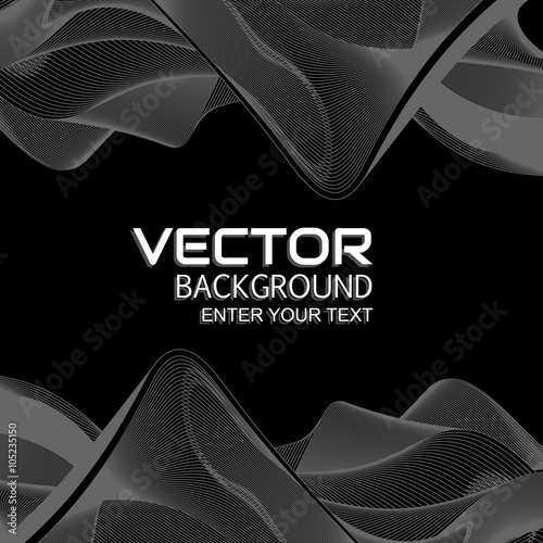 BACKGROUND RAINBOW RIBBON EFFECT BLACK
