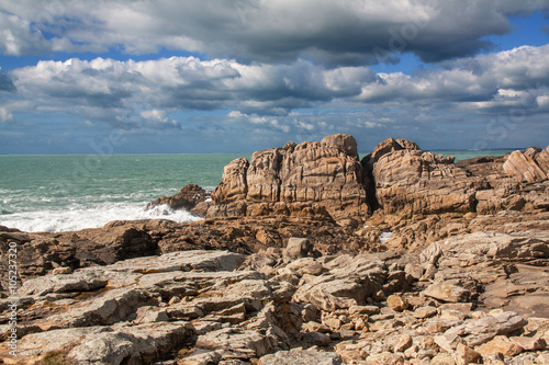 Site panoramique des rochers de Saint Guénolé, Bretagne, Finistère, France