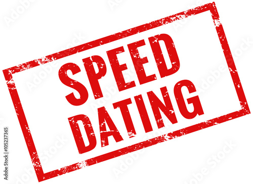 Speed dating stempel rot grunge