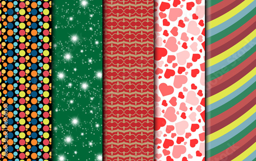 SIMPLE WRAPPING PAPER IN VARIOUS COLORS FOR VARIOUS EVENTS SET THREE