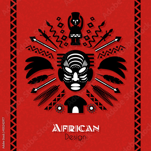 African Tribal Ethnic Art Background