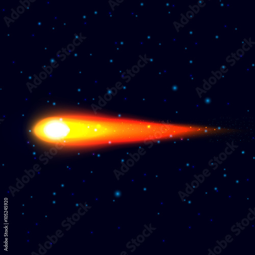 Fiery comet