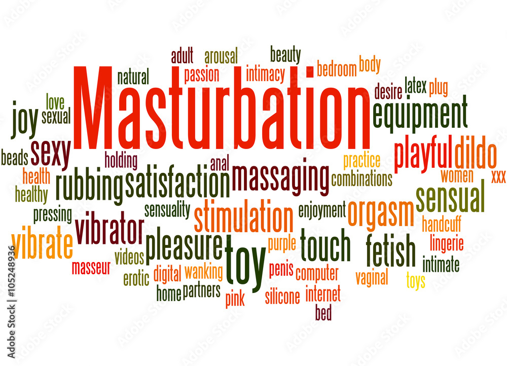 Fototapeta premium Masturbation, word cloud concept 3